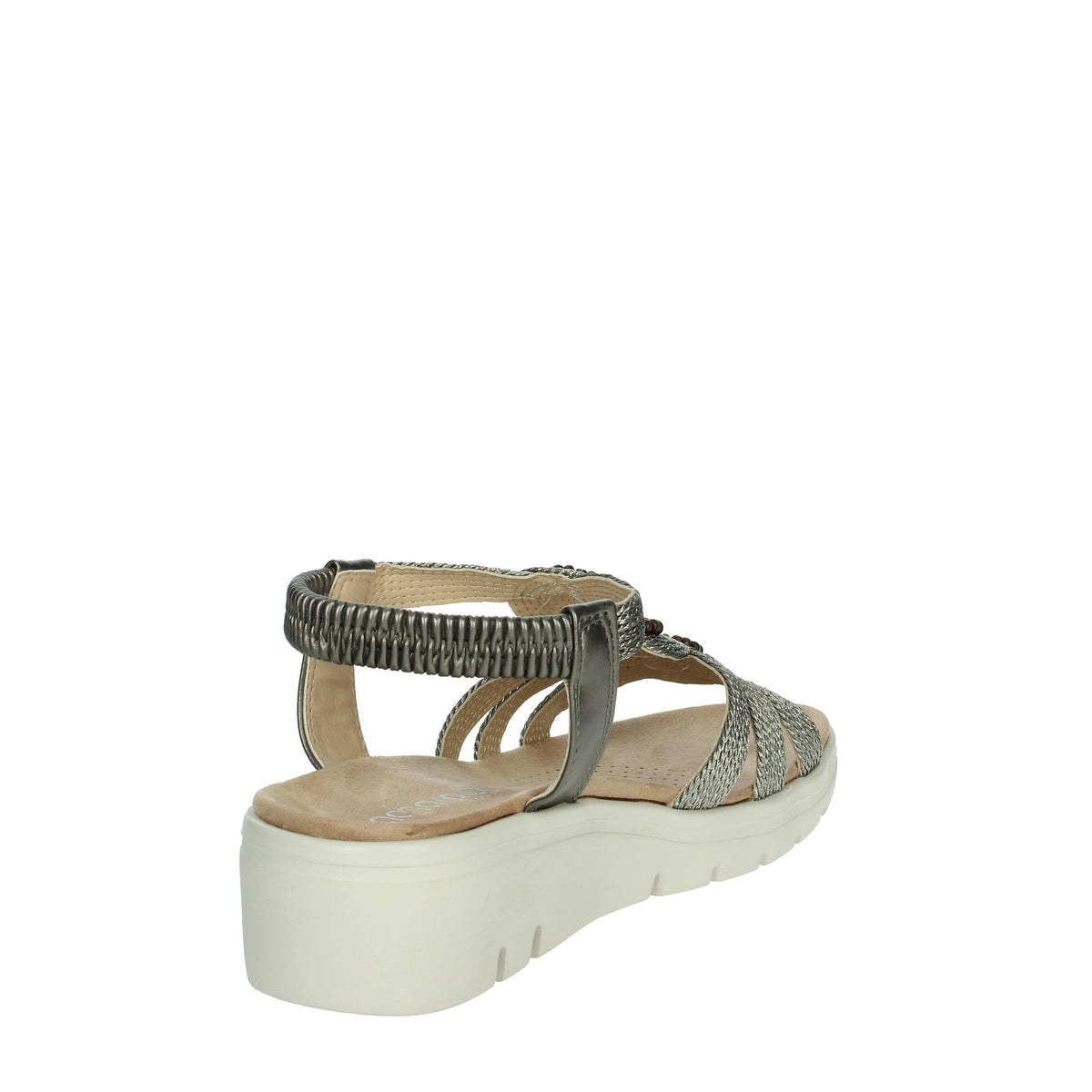 Amarpies Donna Sandali con zeppa ABZ26556 Antracite