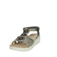 Amarpies Donna Sandali con zeppa ABZ26556 Antracite