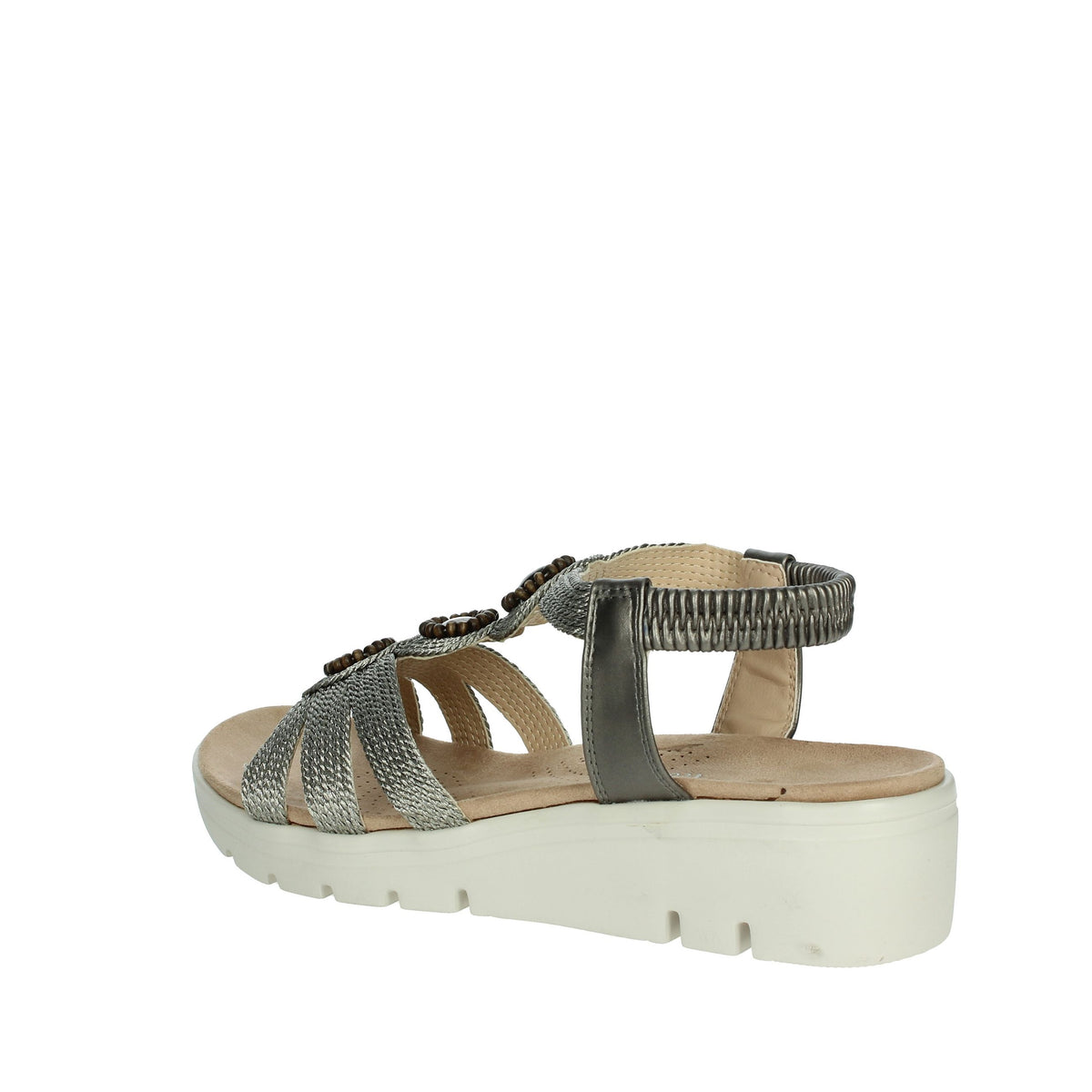 Amarpies Donna Sandali con zeppa ABZ26556 Antracite