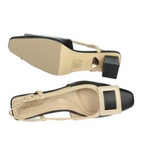LAURA BIAGIOTTI Donna Slingback 8989 Nero/Beige