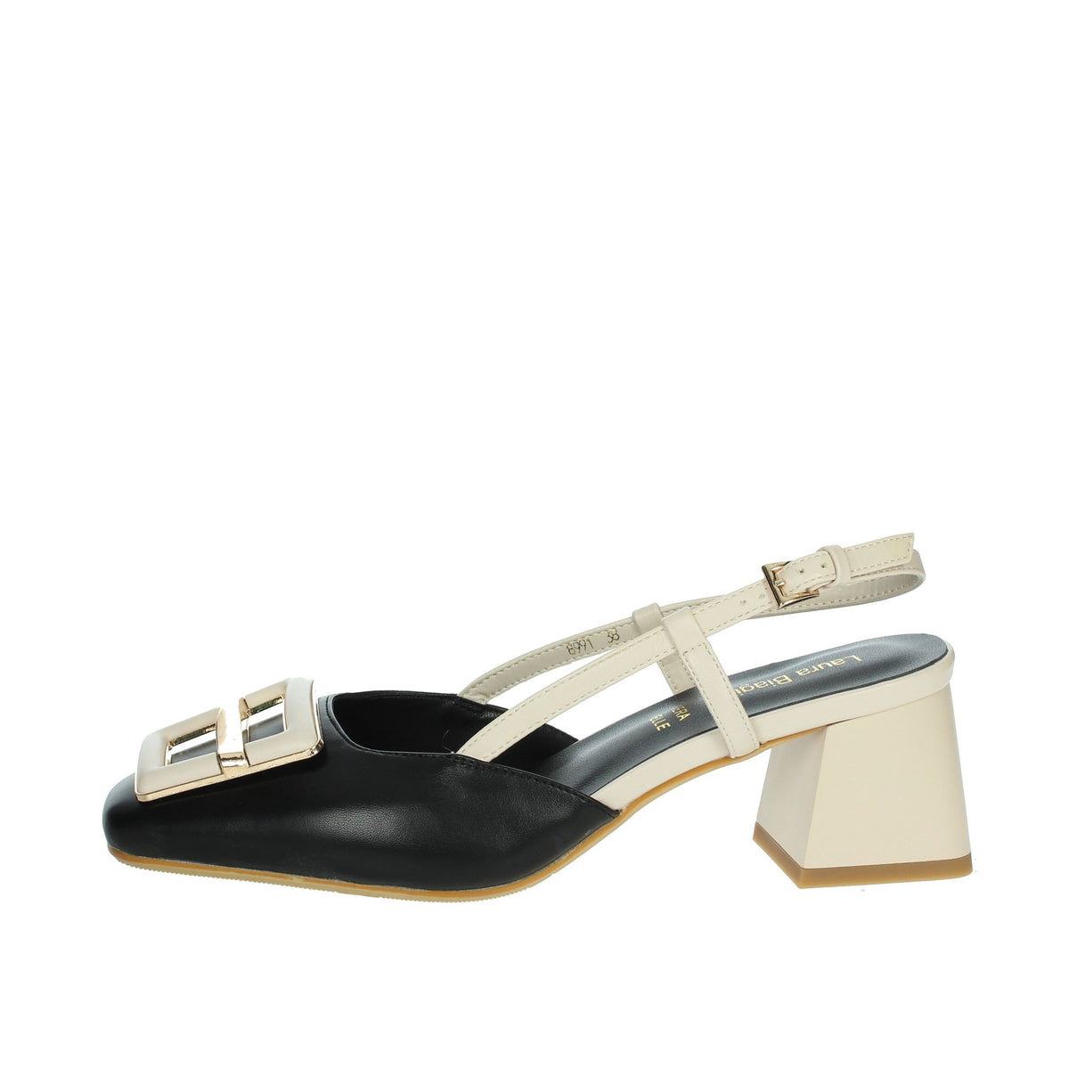 LAURA BIAGIOTTI Donna Slingback 8991 Nero/Beige