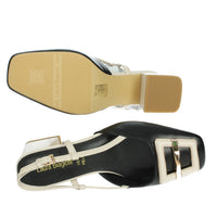 LAURA BIAGIOTTI Donna Slingback 8991 Nero/Beige
