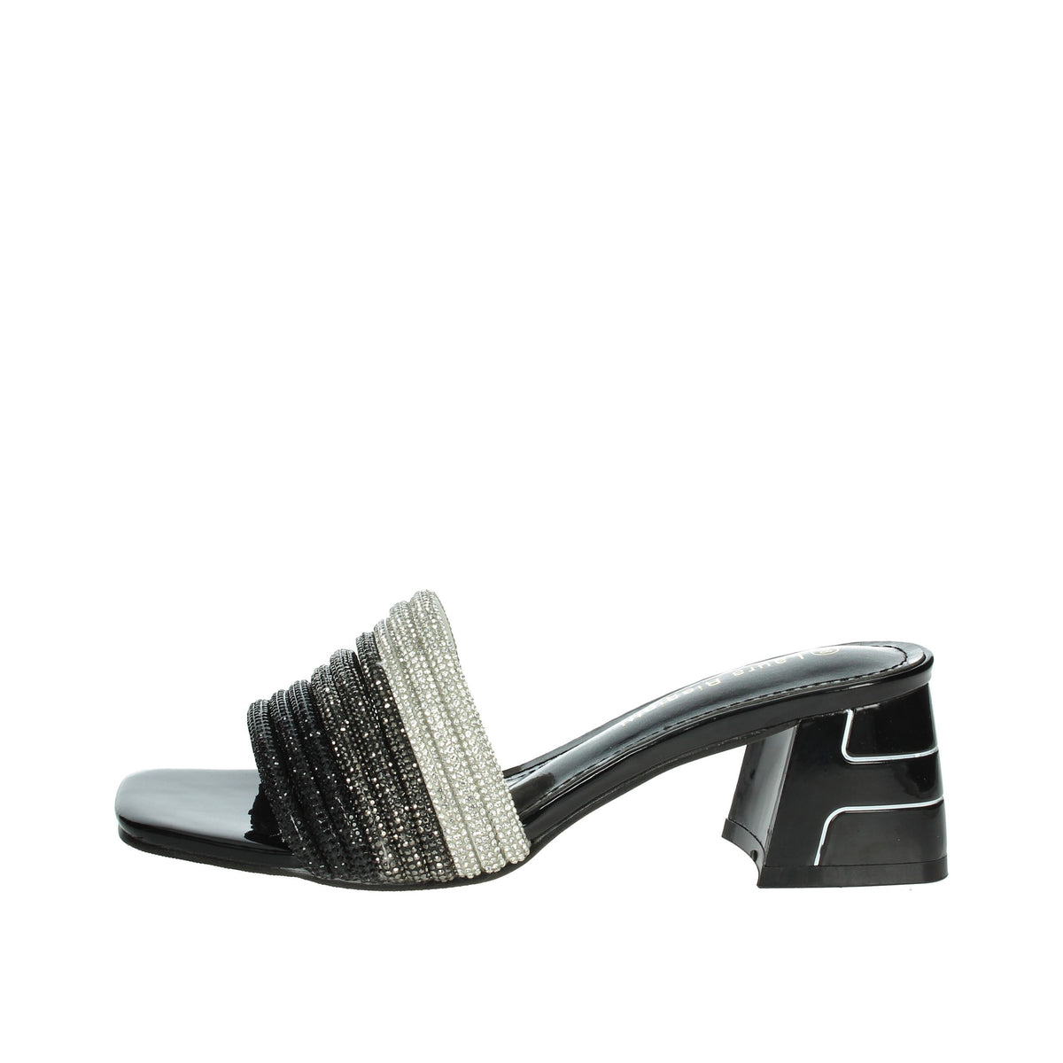 LAURA BIAGIOTTI Donna Ciabatte con tacco 9037 Nero