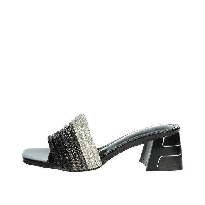 LAURA BIAGIOTTI Donna Ciabatte con tacco 9037 Nero
