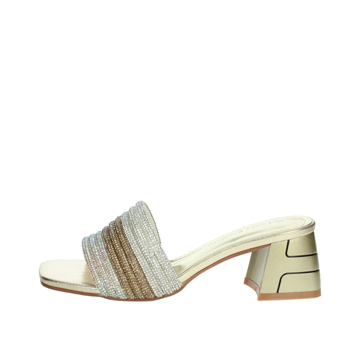 LAURA BIAGIOTTI Donna Ciabatte con tacco 9037 Oro
