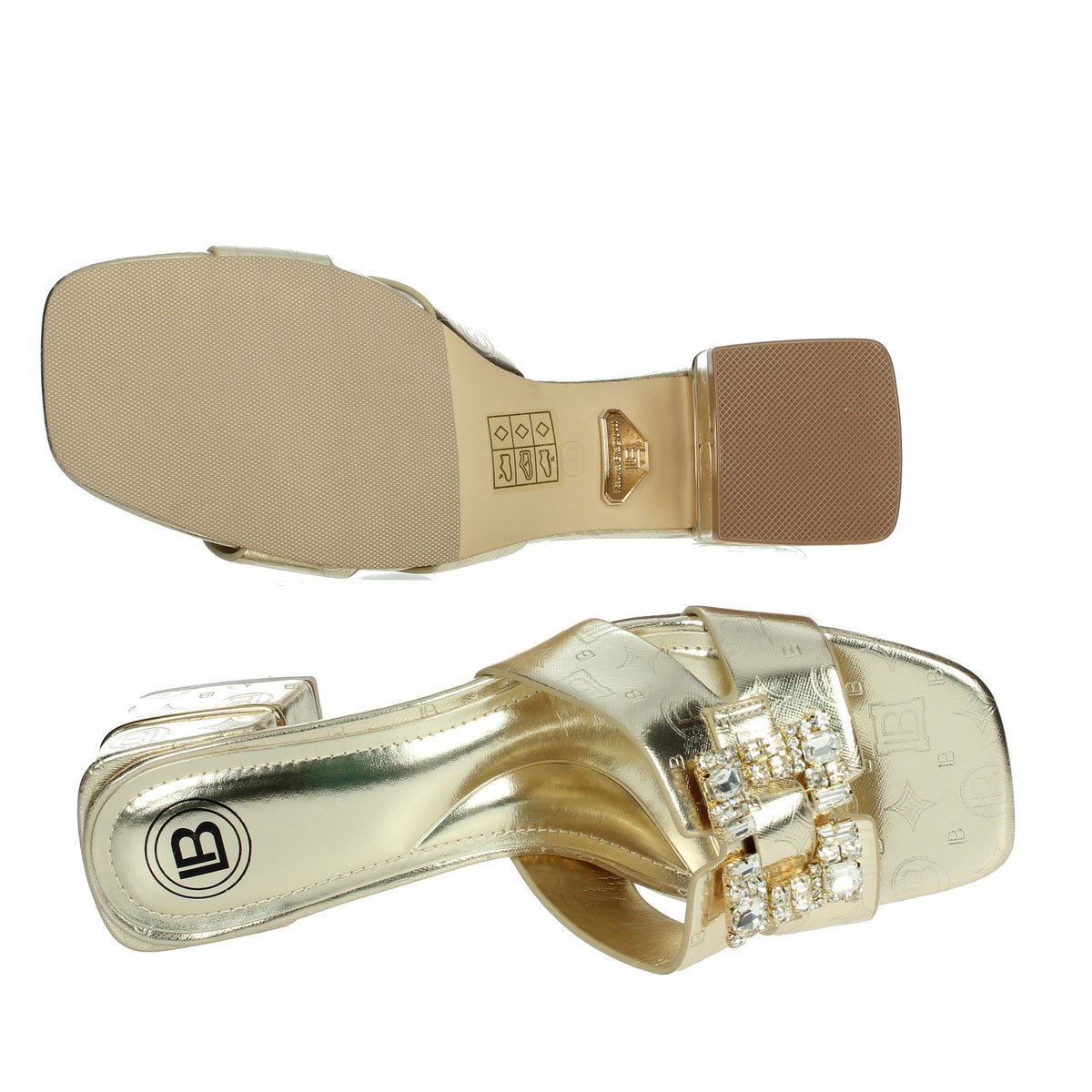 LAURA BIAGIOTTI Donna Ciabatte con tacco 9040 Oro