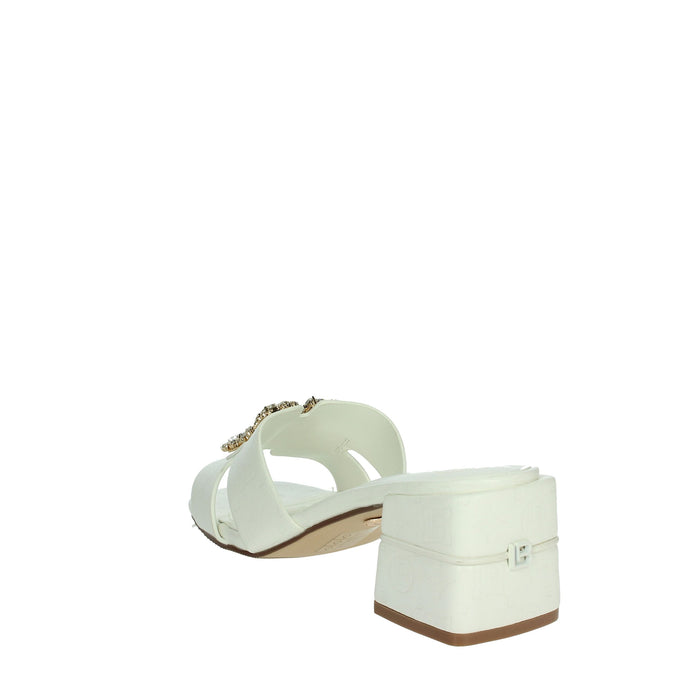LAURA BIAGIOTTI Donna Ciabatte con tacco 9040 Bianco