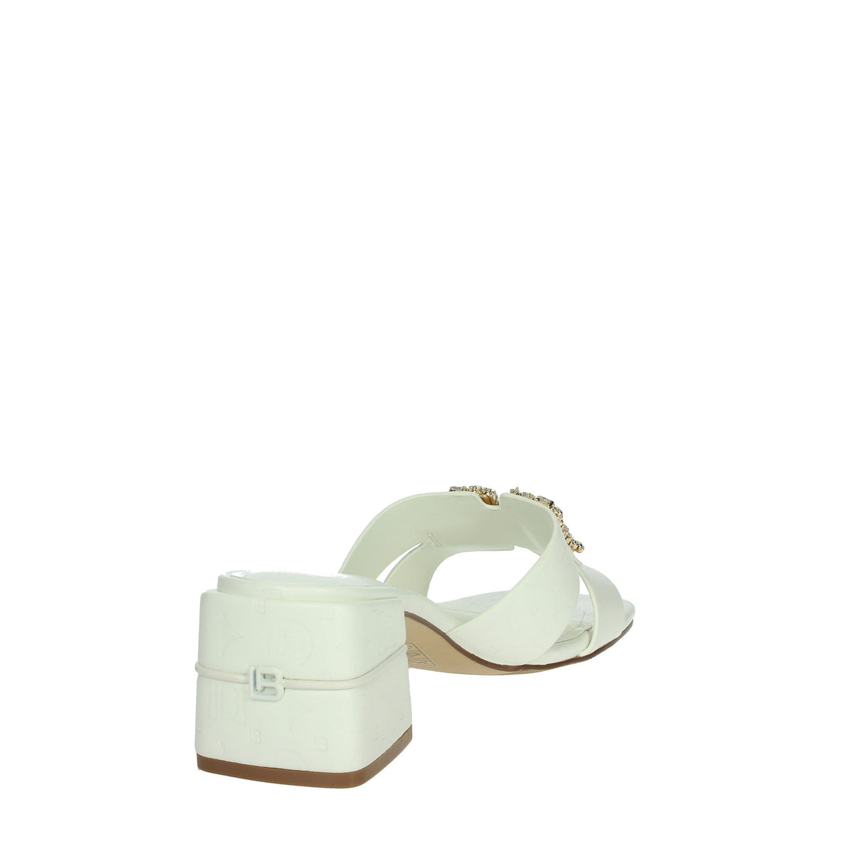 LAURA BIAGIOTTI Donna Ciabatte con tacco 9040 Bianco