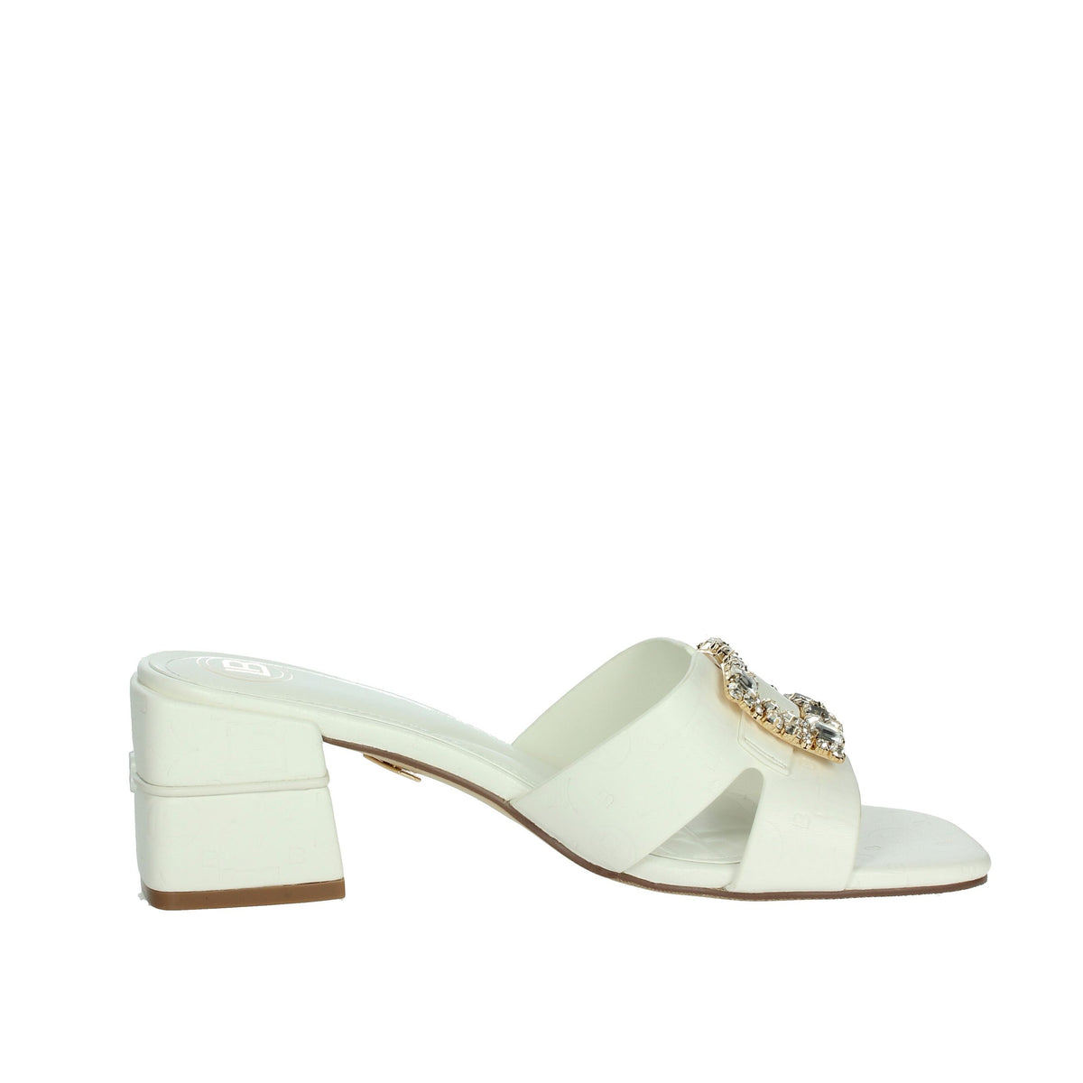 LAURA BIAGIOTTI Donna Ciabatte con tacco 9040 Bianco