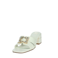 LAURA BIAGIOTTI Donna Ciabatte con tacco 9040 Bianco