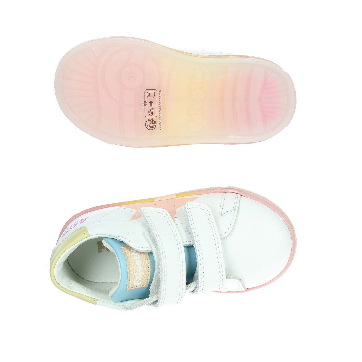FALCOTTO Bambine e ragazze Sneakers bassa 0012015346.01.2N66 Bianco/Rosa