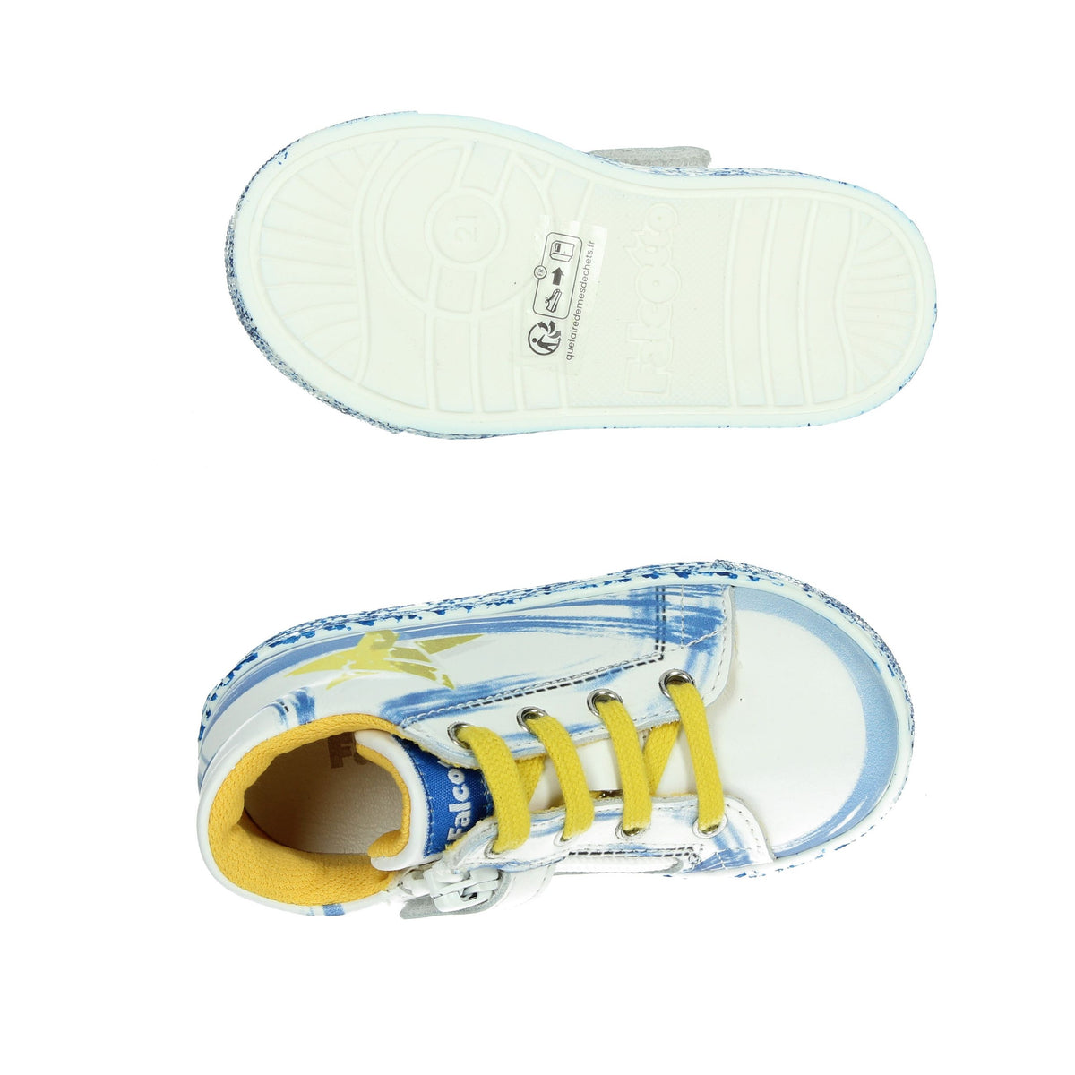 FALCOTTO Bambini e ragazzi Sneakers bassa 0012018428.01.1N82 Bianco/Azzurro