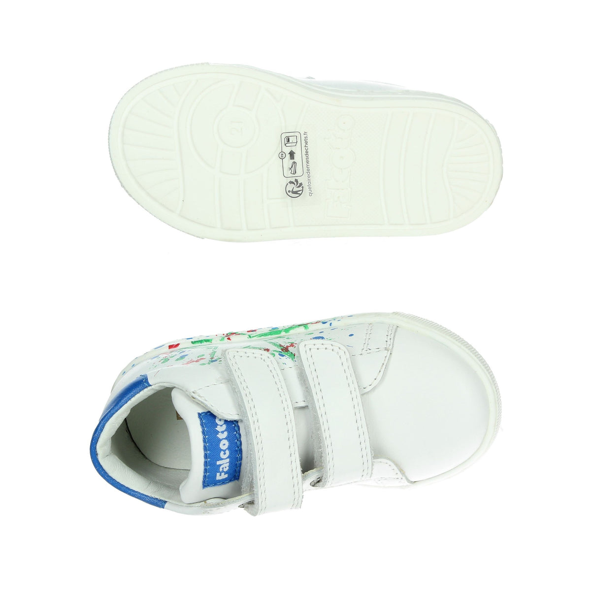 FALCOTTO Bambini e ragazzi Sneakers bassa 0012018372.01.2N34 Bianco/Azzurro