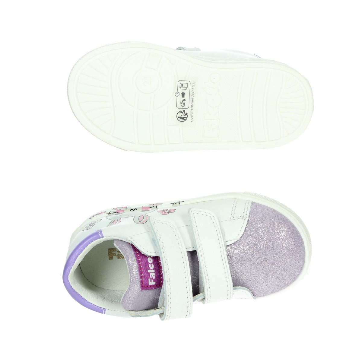 FALCOTTO Bambine e ragazze Sneakers bassa 0012018405.02.1I29 Bianco/Glicine