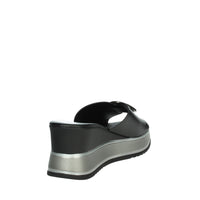 FASCINO DONNA Donna Ciabatte con zeppa 21138-E5 Nero