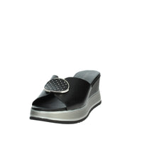 FASCINO DONNA Donna Ciabatte con zeppa 21138-E5 Nero