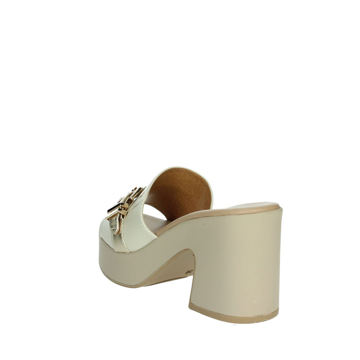 FASCINO DONNA Donna Ciabatte con tacco 57150-E5 Beige