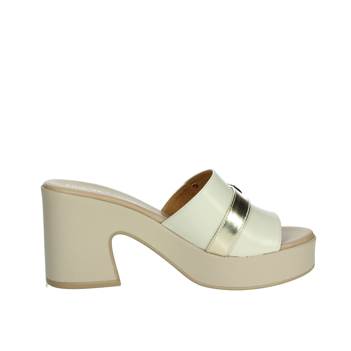 FASCINO DONNA Donna Ciabatte con tacco 57150-E5 Beige