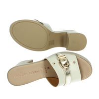 FASCINO DONNA Donna Ciabatte con tacco 57150-E5 Beige