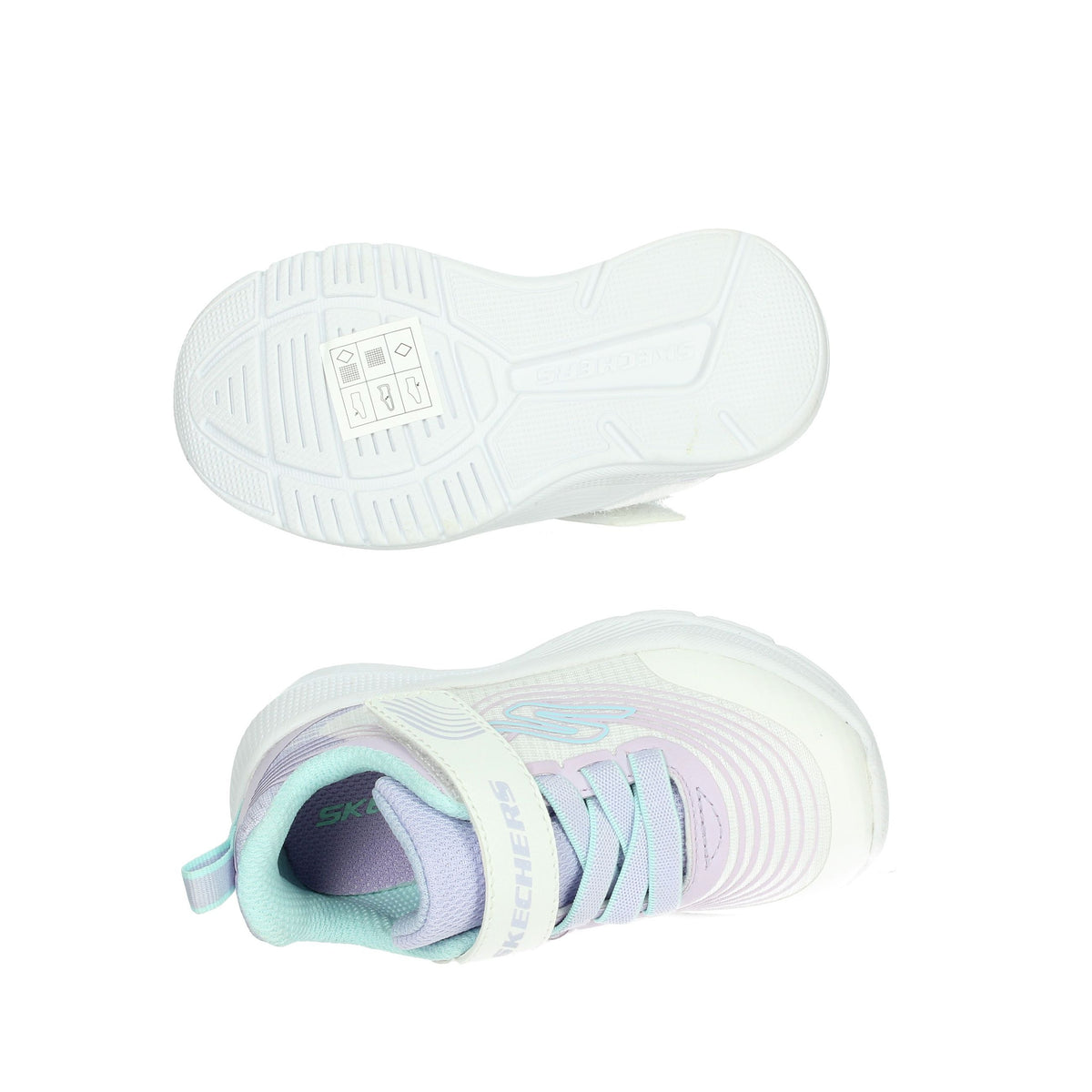 SKECHERS Bambine e ragazze Sneakers bassa 303575N Bianco/Glicine