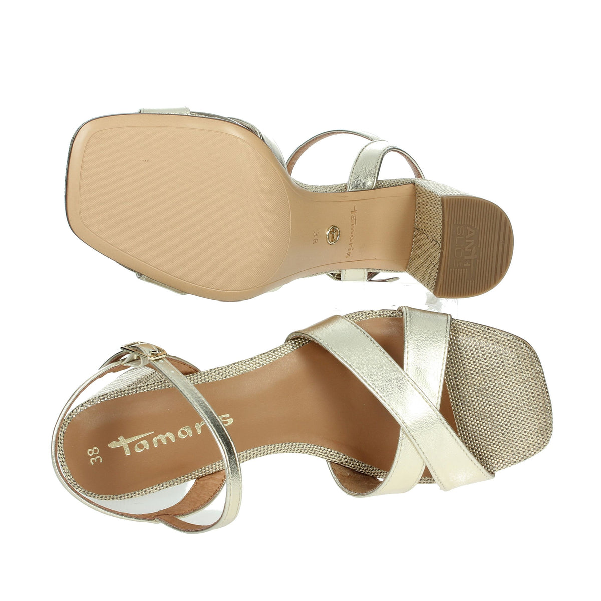 Tamaris Donna Sandali con tacco 1-28320-44 Oro