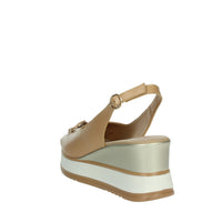 REPO Donna Sandali con zeppa 21243-E5 Cammello