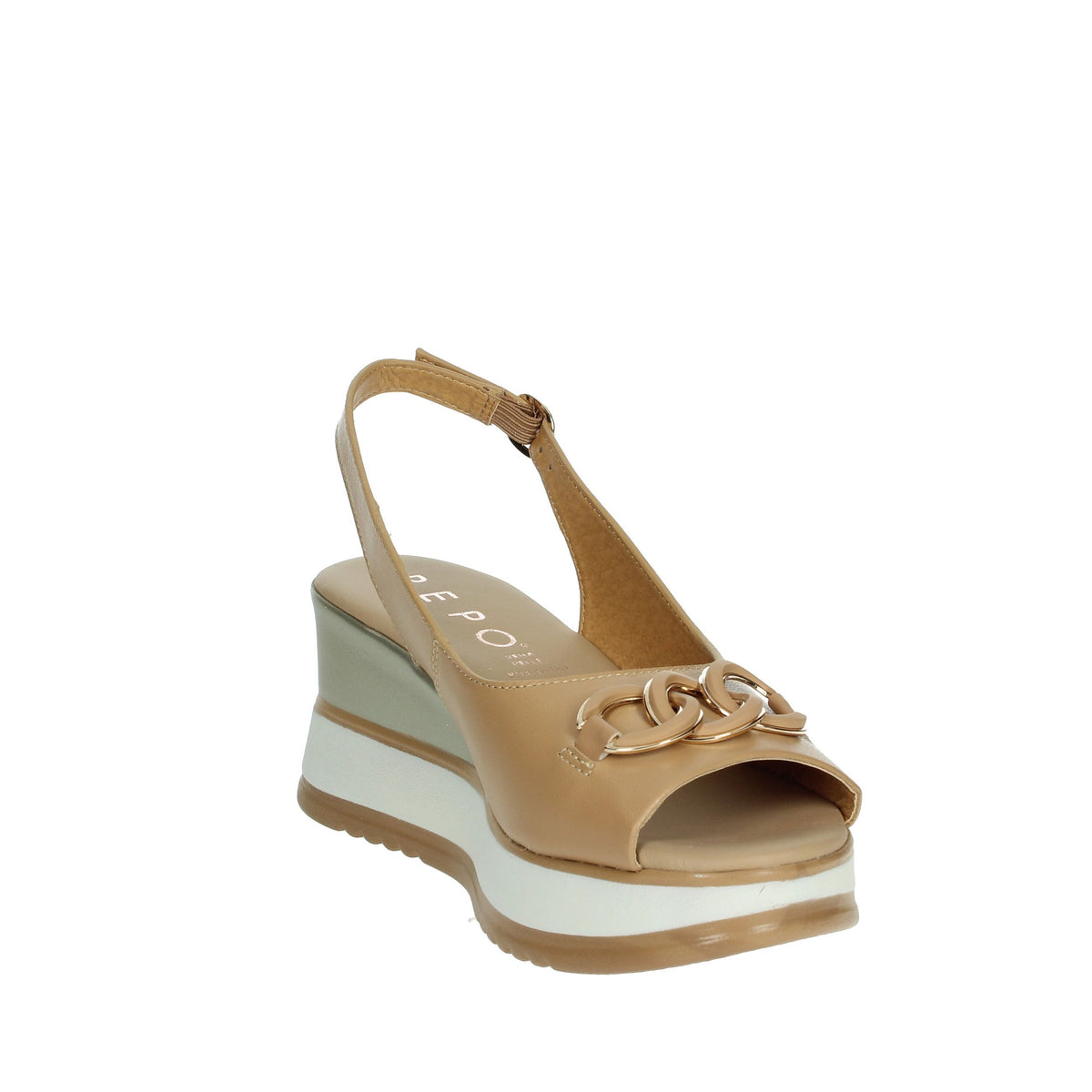 REPO Donna Sandali con zeppa 21243-E5 Cammello
