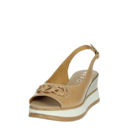 REPO Donna Sandali con zeppa 21243-E5 Cammello