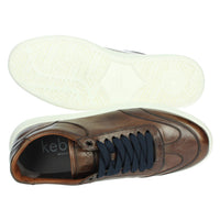 KEBO Uomo Sneakers bassa LG5030 Marrone