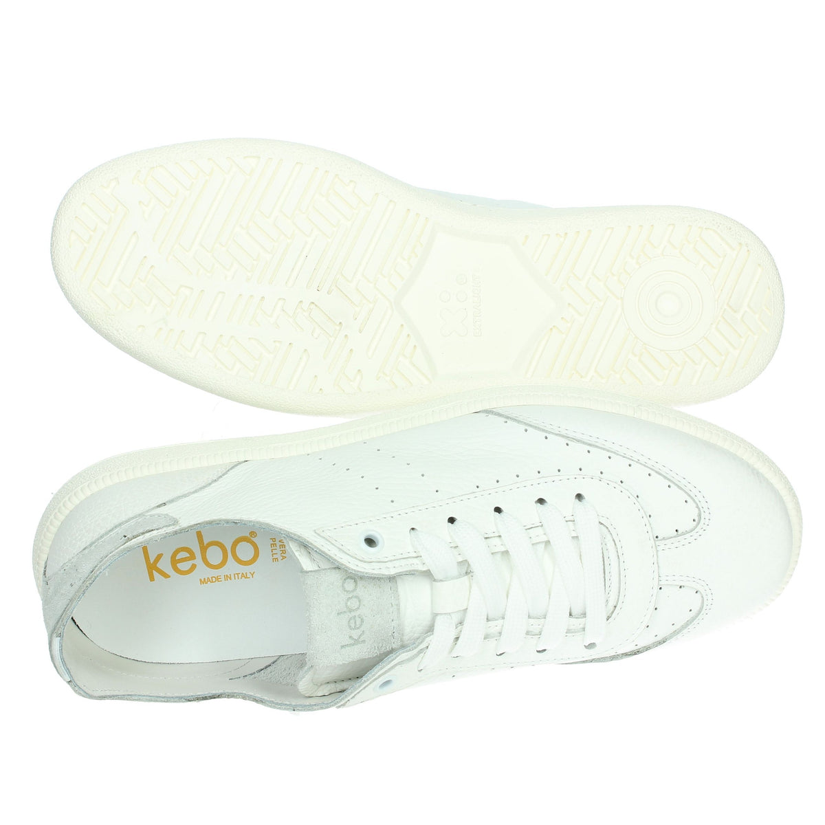 KEBO Uomo Sneakers bassa LG5020 Bianco
