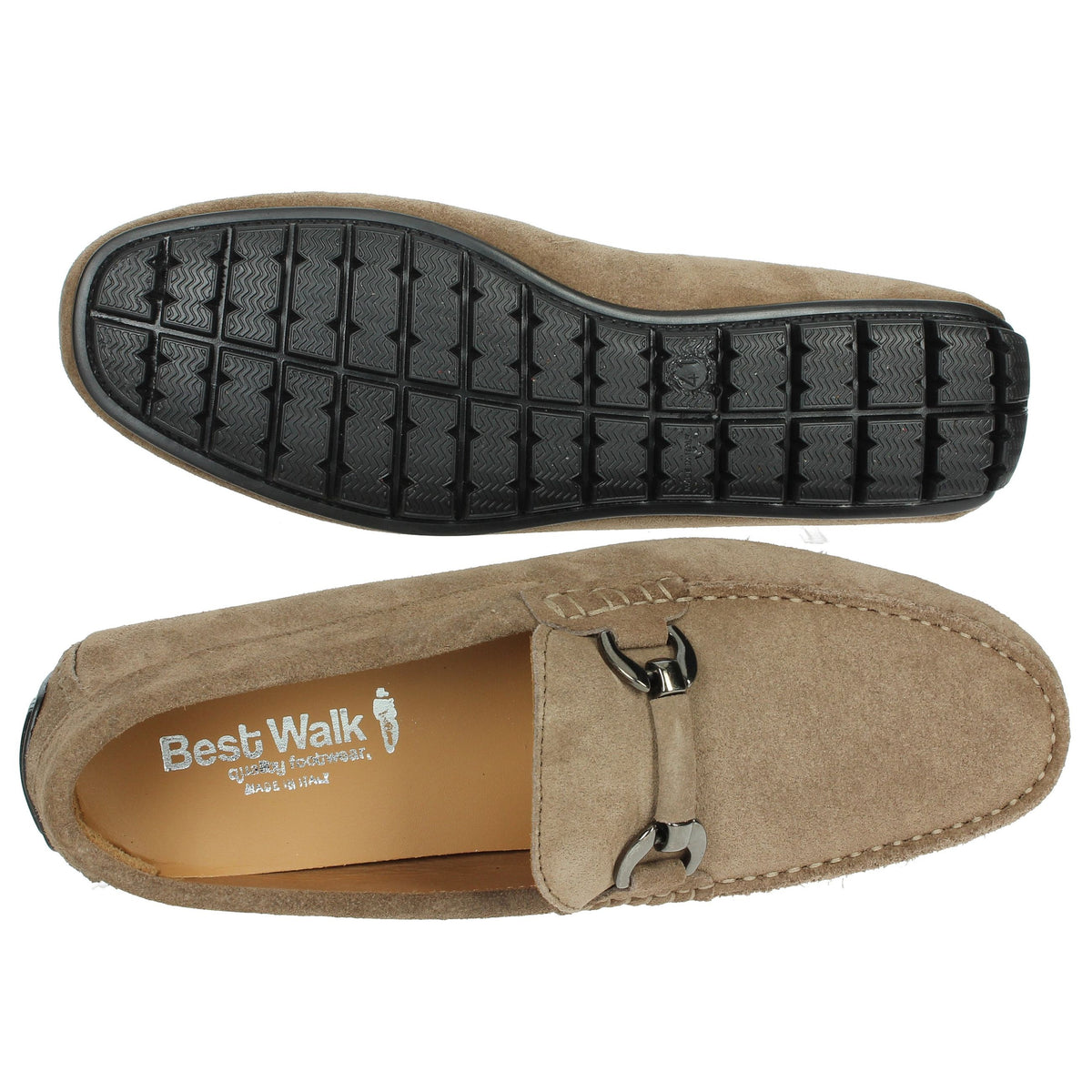 BEST WALK Uomo Mocassino 1050 Taupe