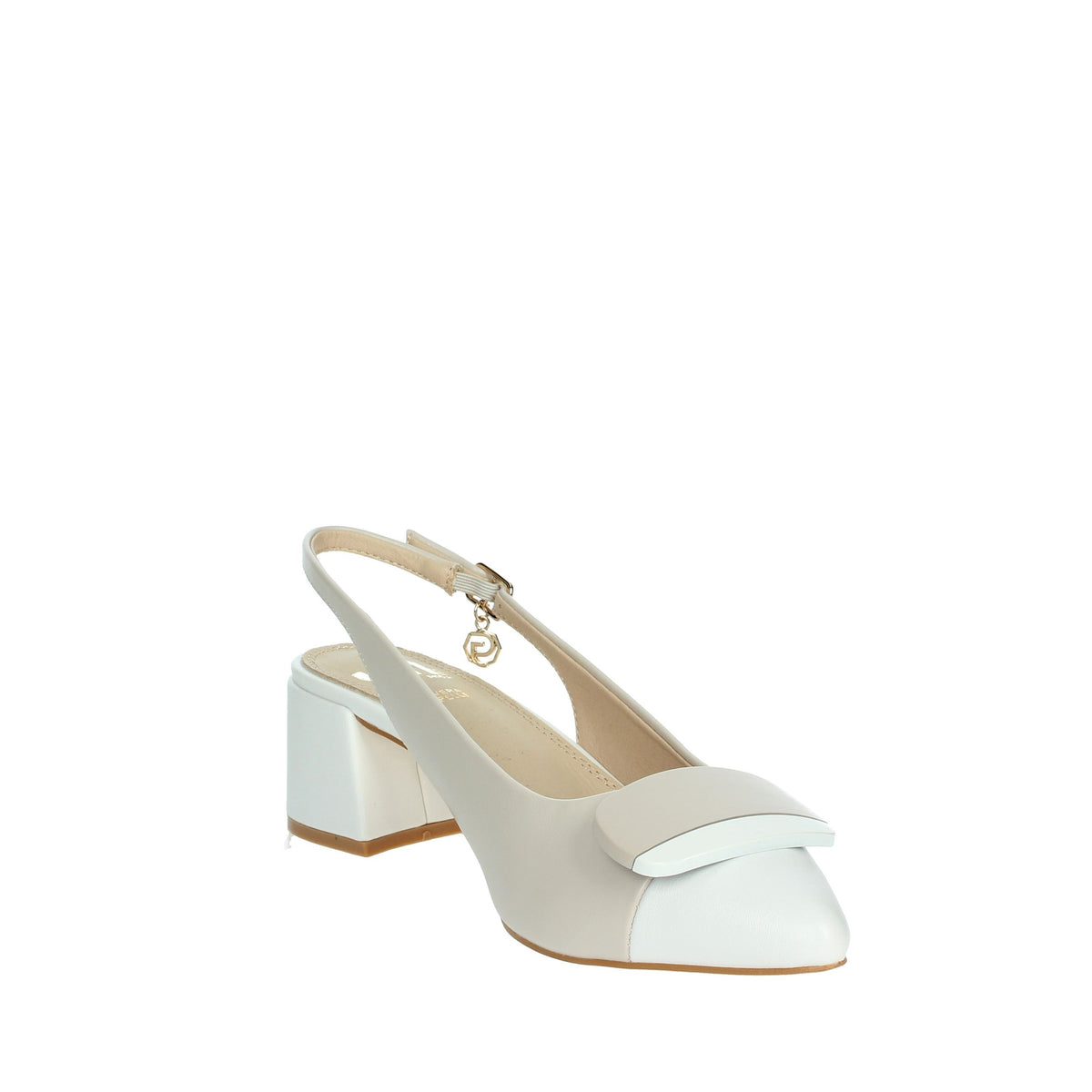 GOLD & GOLD Donna Slingback GD269 Bianco/Beige