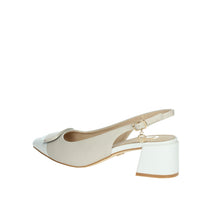 GOLD & GOLD Donna Slingback GD269 Bianco/Beige