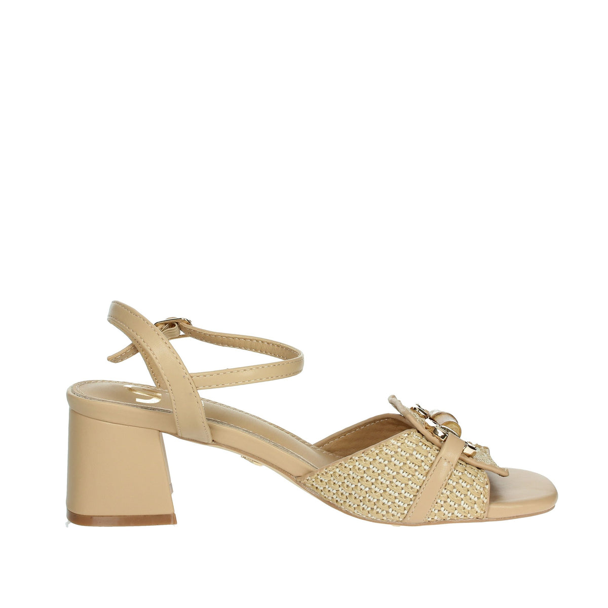 GOLD & GOLD Donna Sandali con tacco GP755 Beige