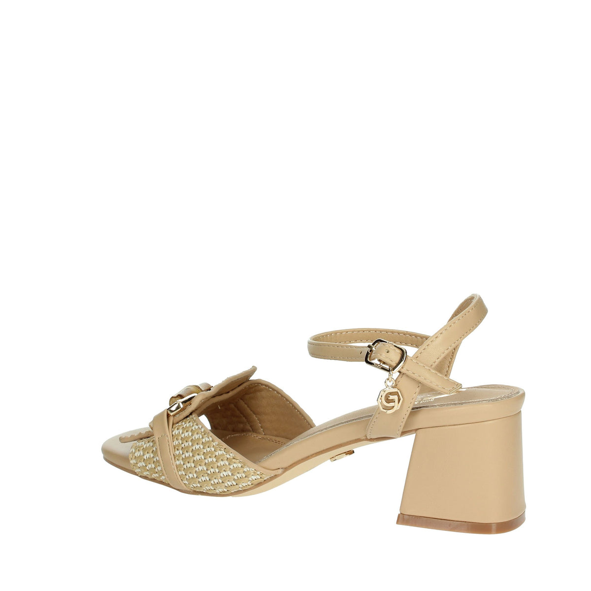 GOLD & GOLD Donna Sandali con tacco GP755 Beige
