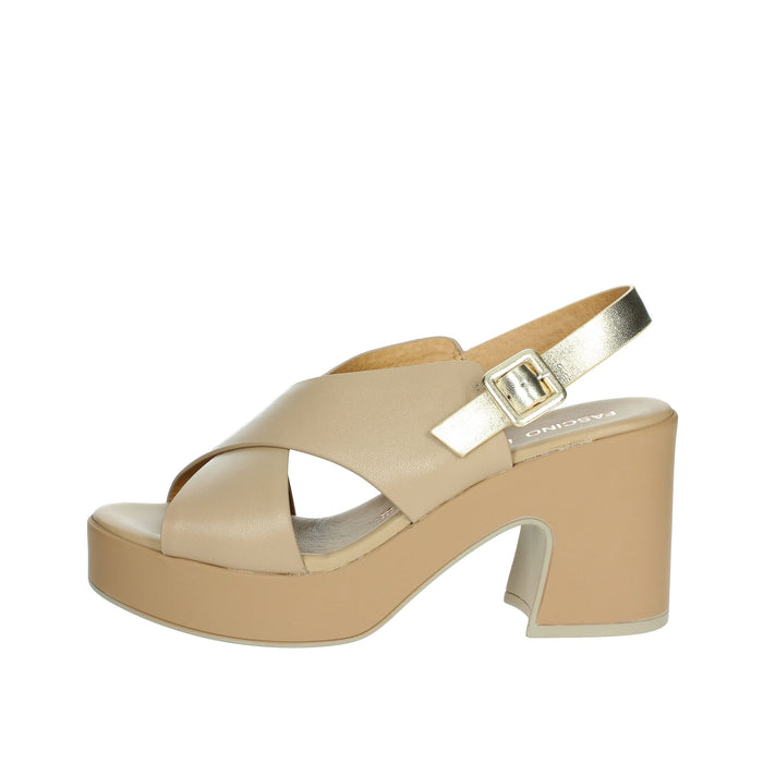 FASCINO DONNA Donna Sandali con tacco 57274-E5 Beige