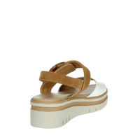 FASCINO DONNA Donna Sandali con zeppa 54244-E5 Bianco/Cuoio