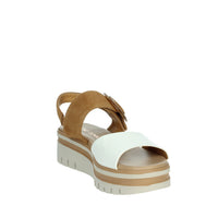FASCINO DONNA Donna Sandali con zeppa 54244-E5 Bianco/Cuoio