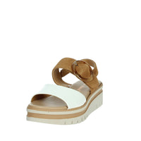 FASCINO DONNA Donna Sandali con zeppa 54244-E5 Bianco/Cuoio