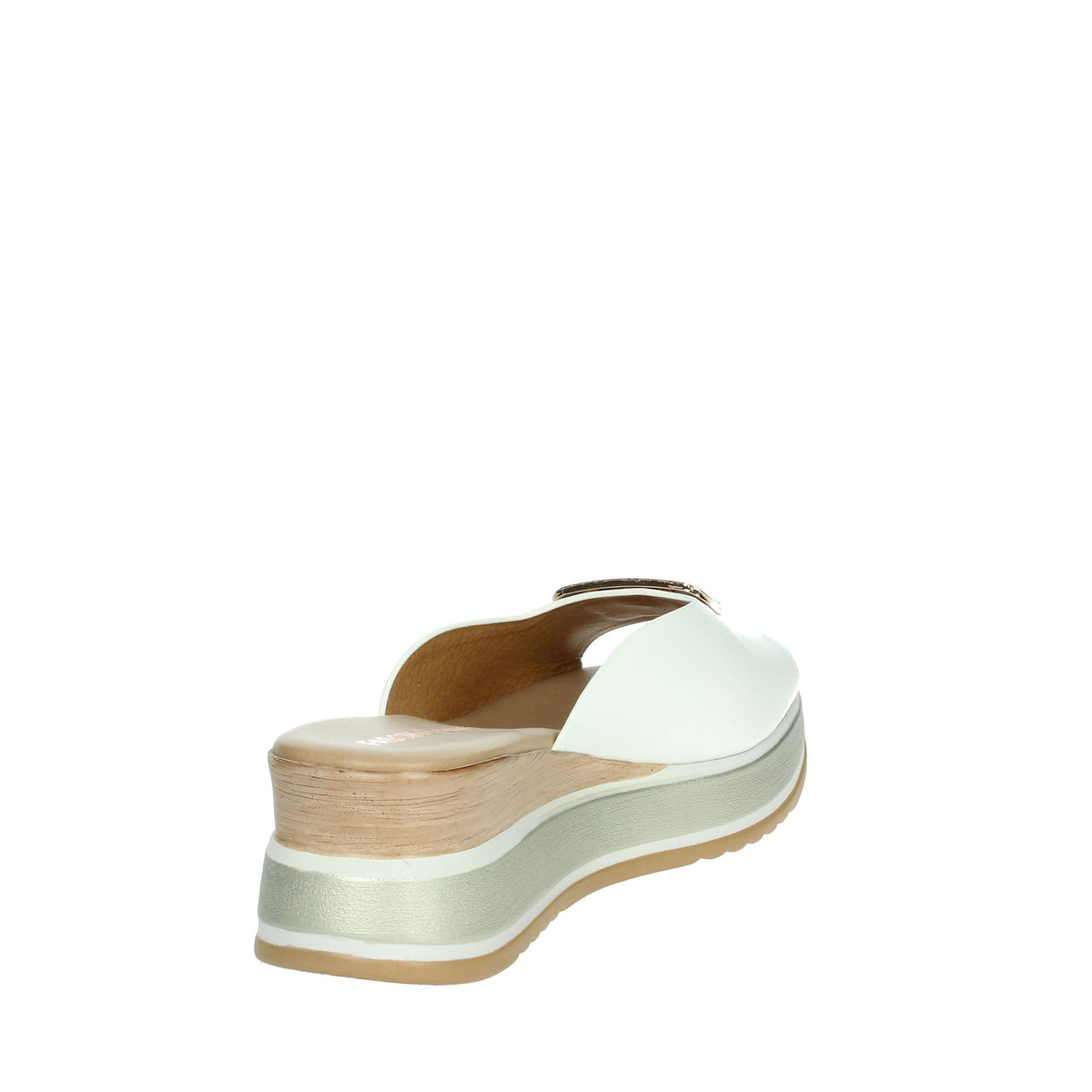 FASCINO DONNA Donna Ciabatte con zeppa 19136-E5 Bianco