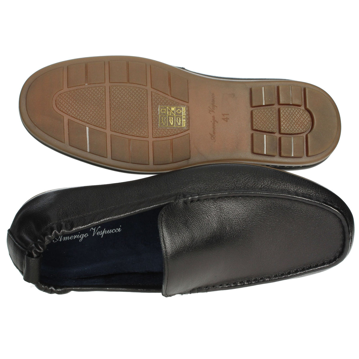 Amerigo Vespucci Uomo Mocassino AV341 Nero