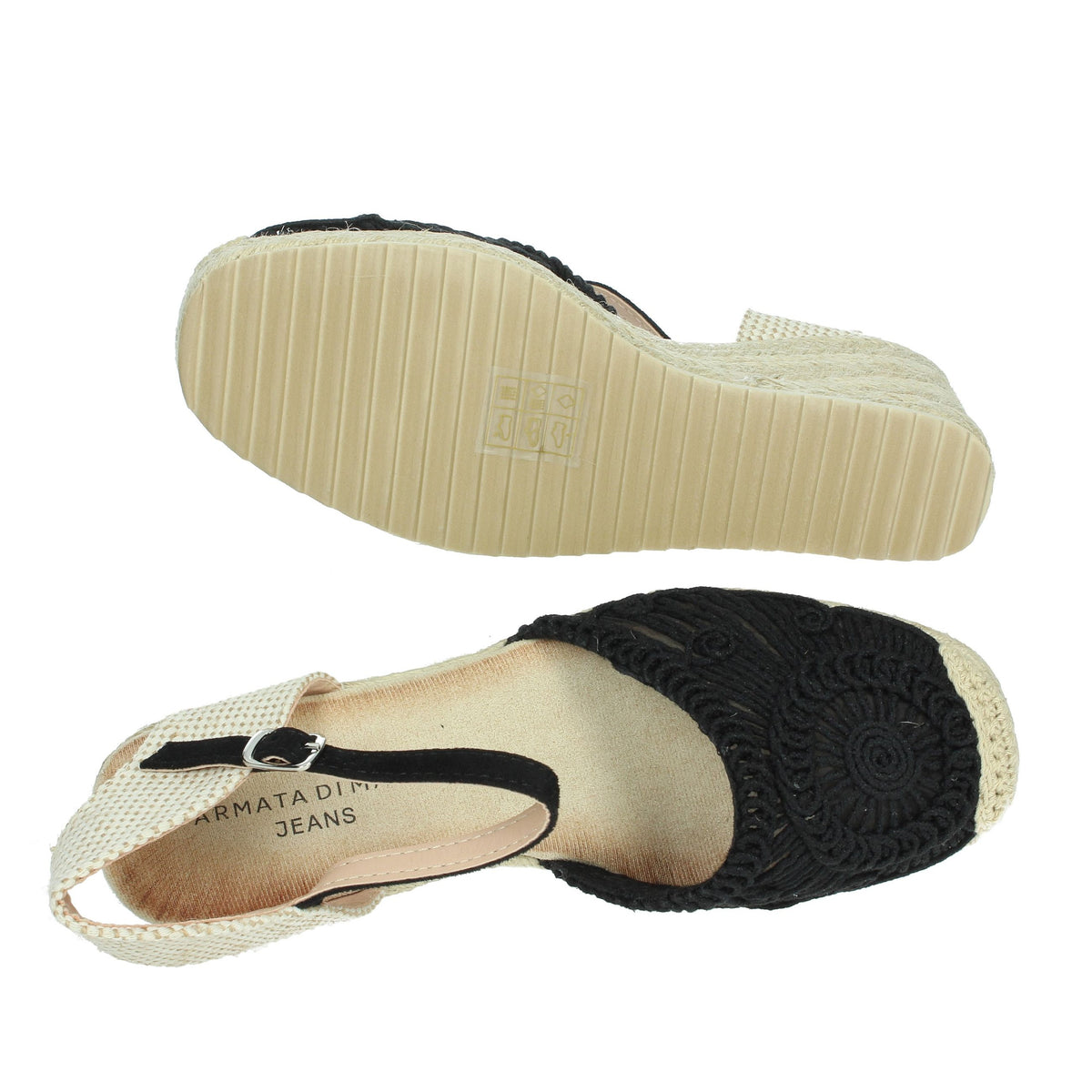 ARMATA DI MARE Donna Espadrillas AM180 Nero