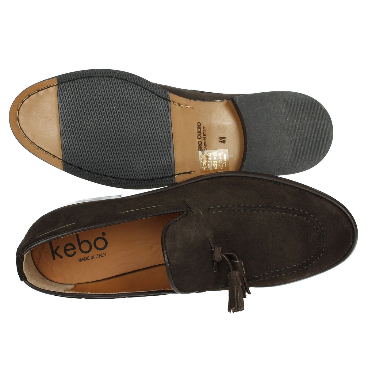 KEBO Uomo Mocassino GB0400 Marrone