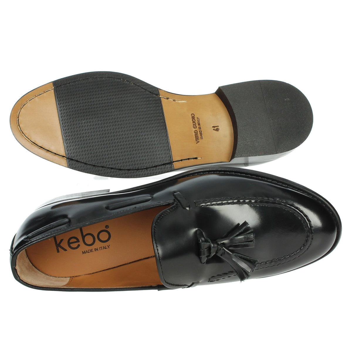 KEBO Uomo Mocassino GB0400 Nero