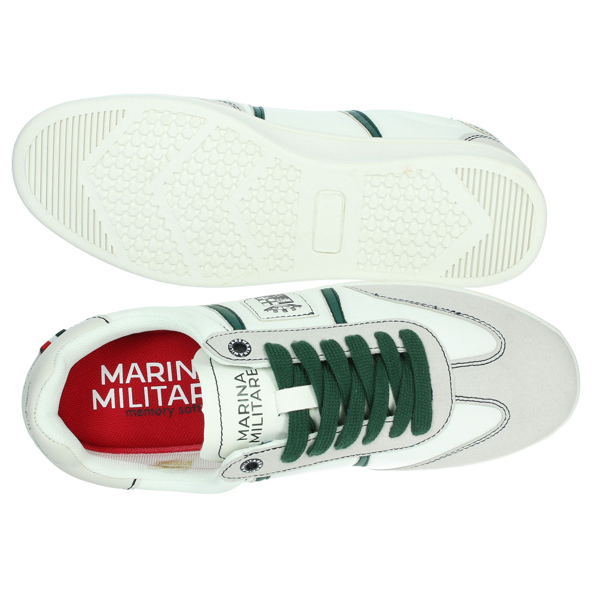 MARINA MILITARE Uomo Sneakers bassa MM2229 Bianco/Verde