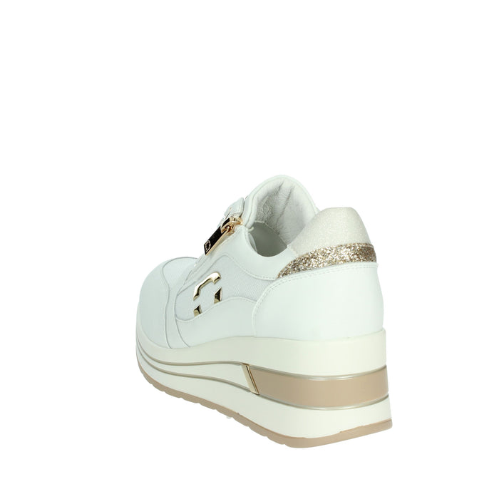 DONNA SERENA Donna Sneakers bassa 2L5111DM Bianco/Oro