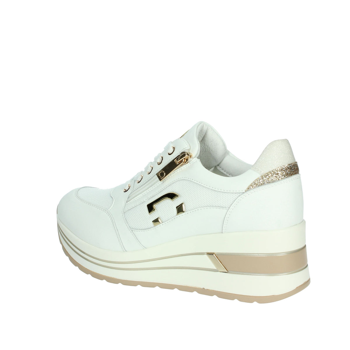 DONNA SERENA Donna Sneakers bassa 2L5111DM Bianco/Oro