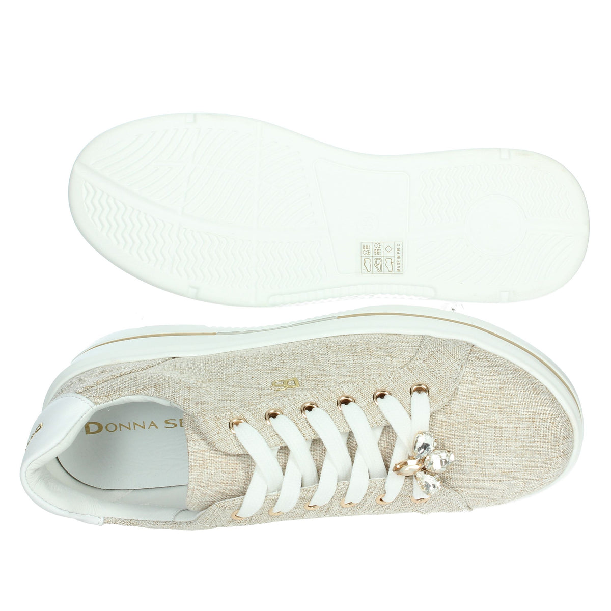 DONNA SERENA Donna Sneakers bassa 185551DS Beige