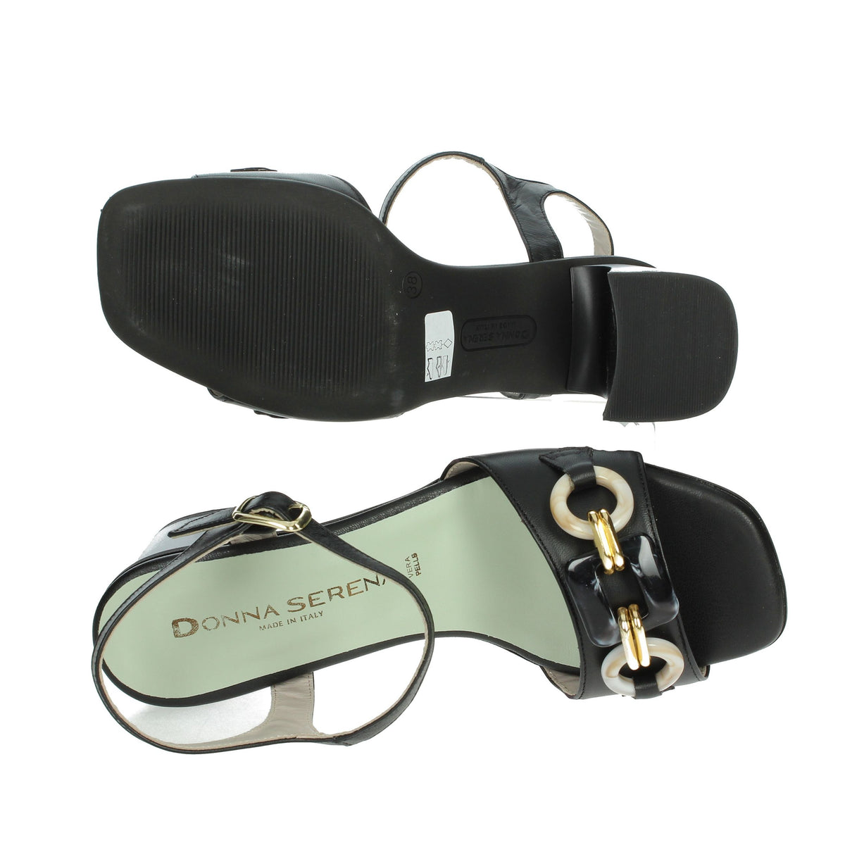 DONNA SERENA Donna Sandali con tacco 5P5627DP Nero