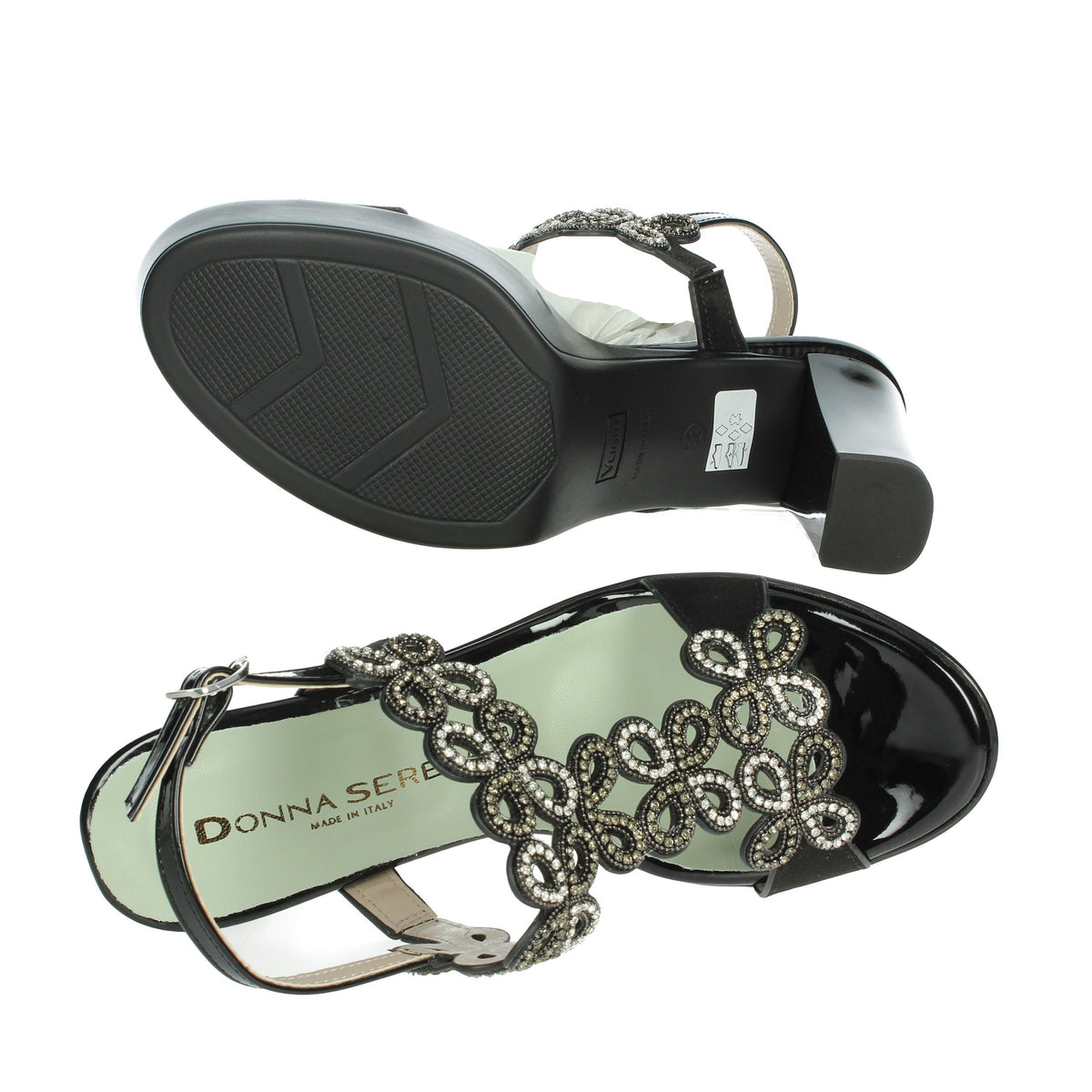 DONNA SERENA Donna Sandali con tacco 3E5025DS Nero